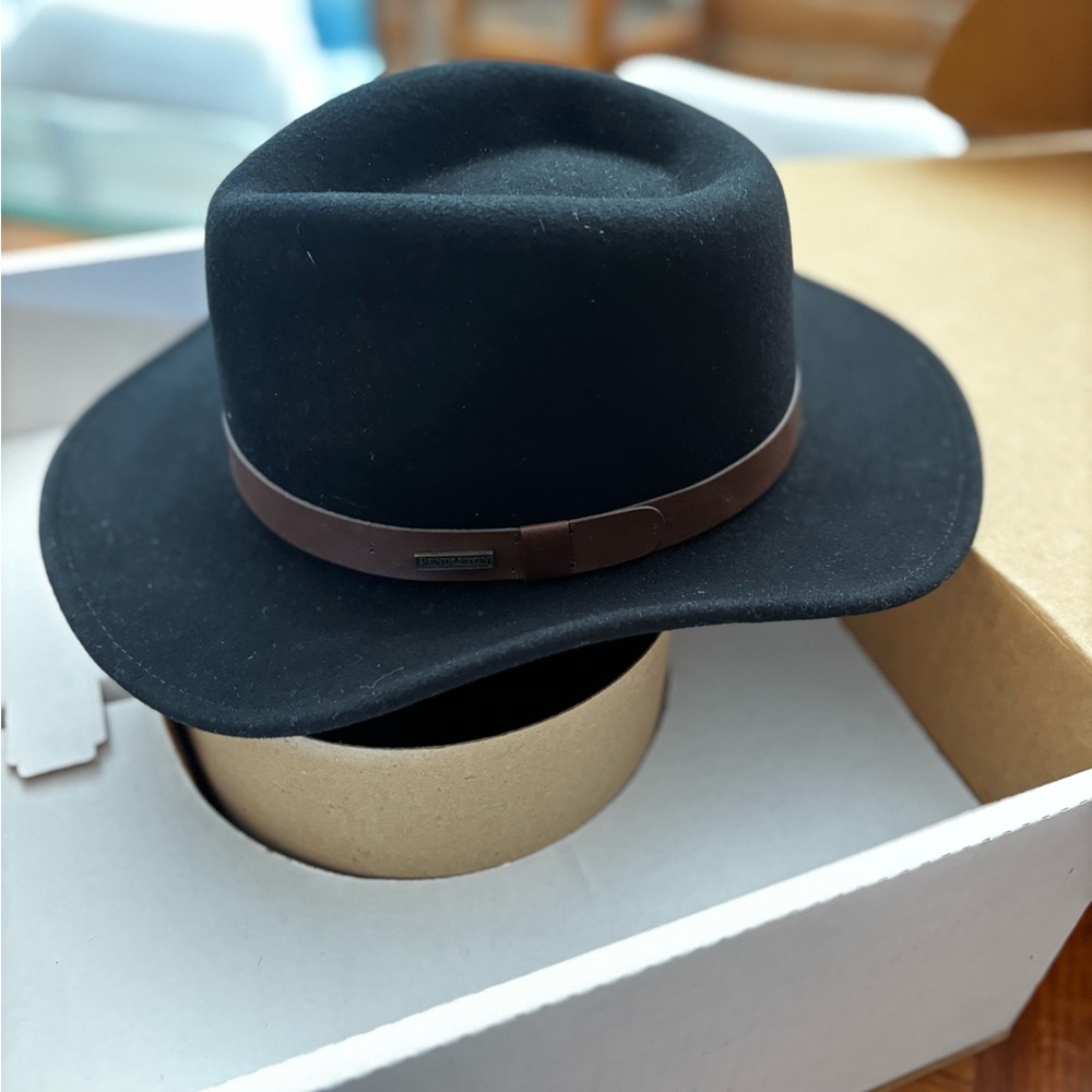 Vintage Pendleton Black Wool Hat - image 1